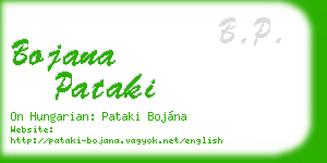bojana pataki business card
